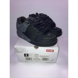 Globe Skateboard Shoes Sabre Dark Shadow/Phantom Split Black Men’s Size 8 NEW